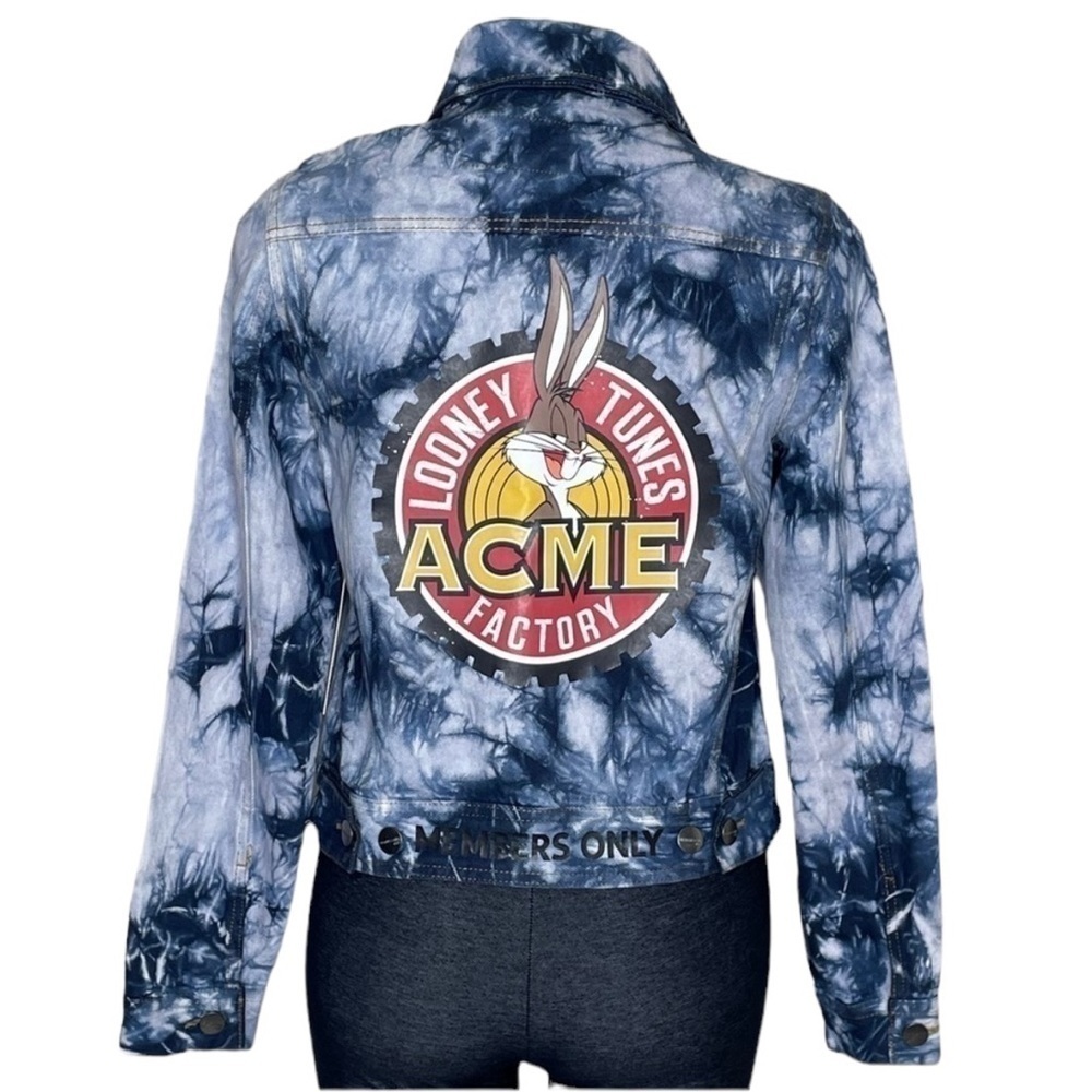 Members Only Looney Tunes tie dye jacket NWT small